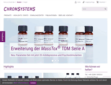 Tablet Screenshot of chromsystems.de